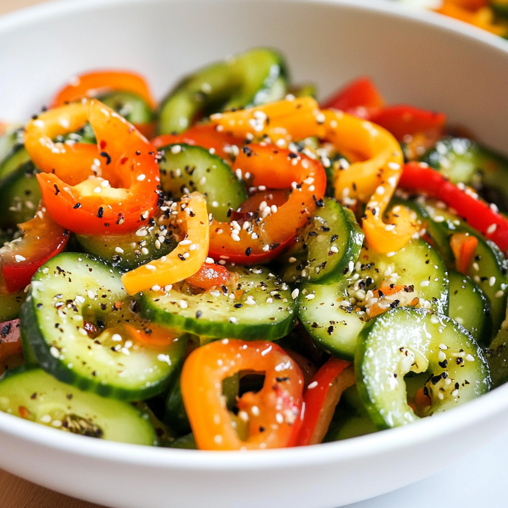Cucumber Sweet Pepper Salad 1