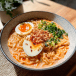 Homemade Creamy Buldak Ramen With Egg 1