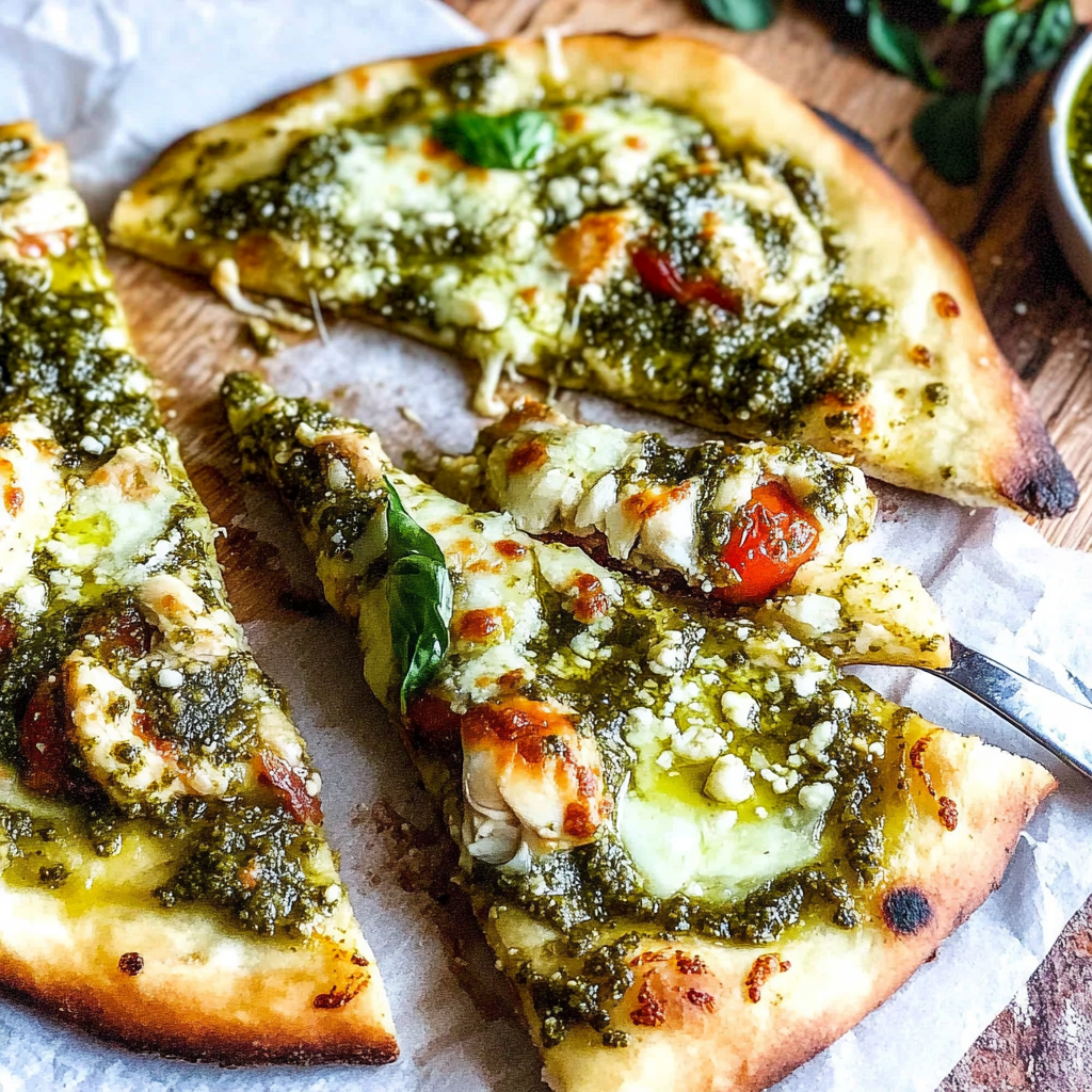 Pesto Chicken Flatbread 1