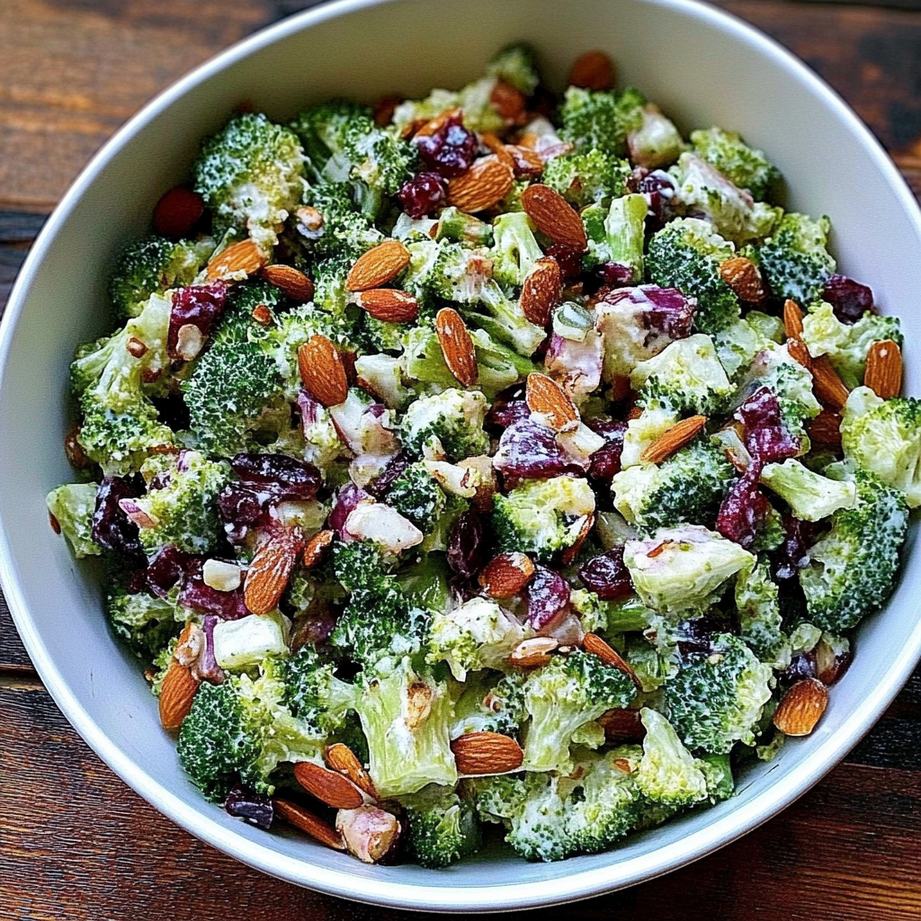 Cranberry Almond Broccoli Salad