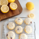 Cranberry Butter Cookies with Lemon Glaze 1
