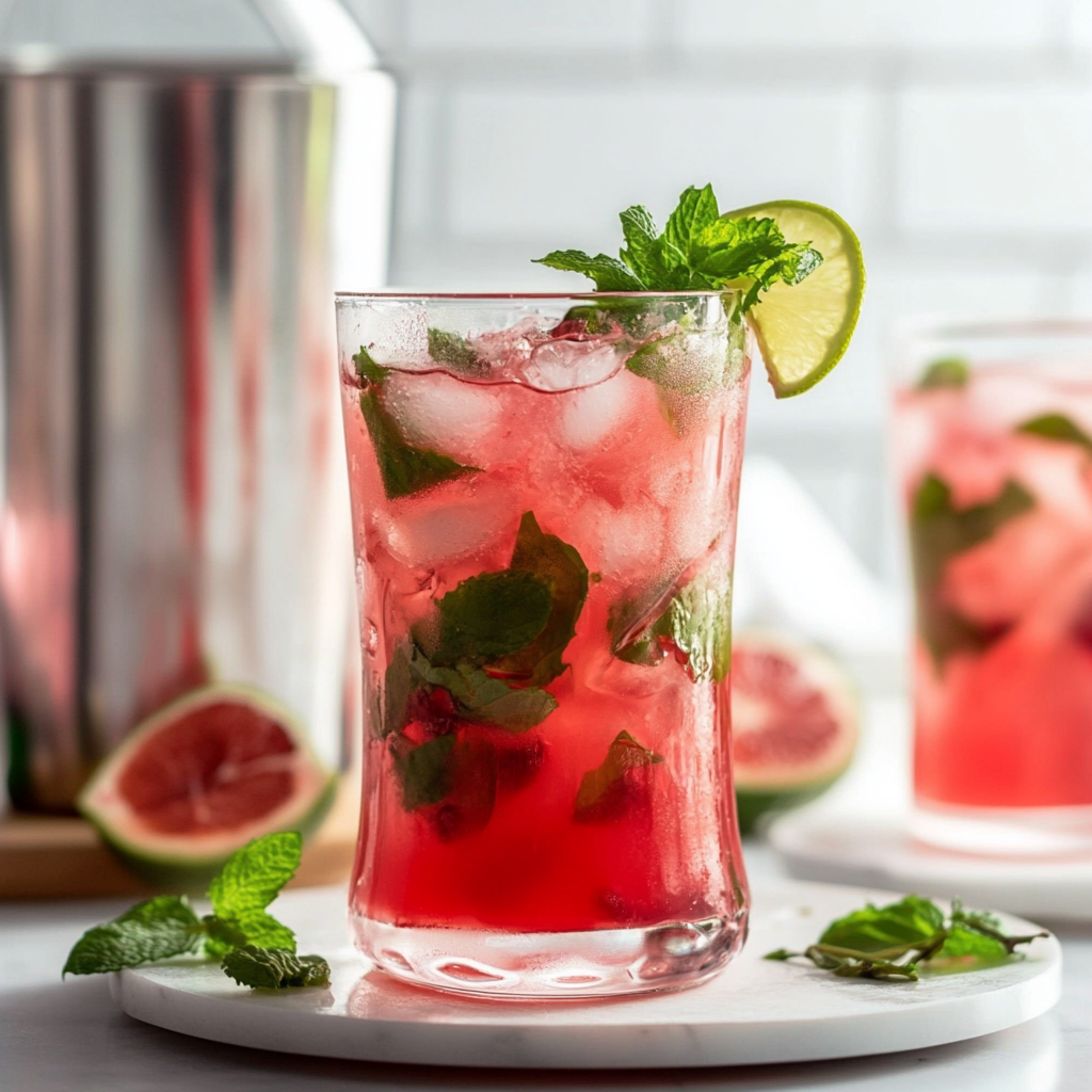 Cranberry Mojitos