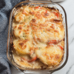 Scalloped Potatoes with Peppers and Swiss Cheese 1