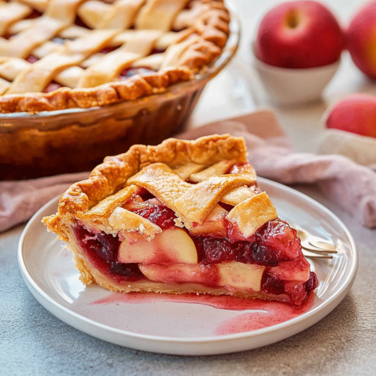 Apple Cranberry Pie 1 1
