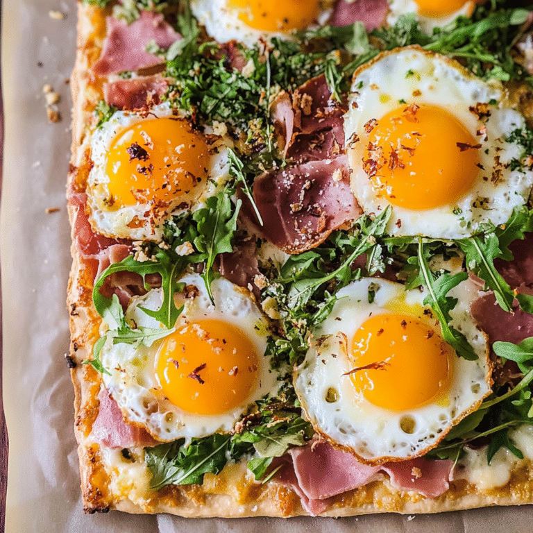 Baked Prosciutto And Egg Breakfast Tart 1