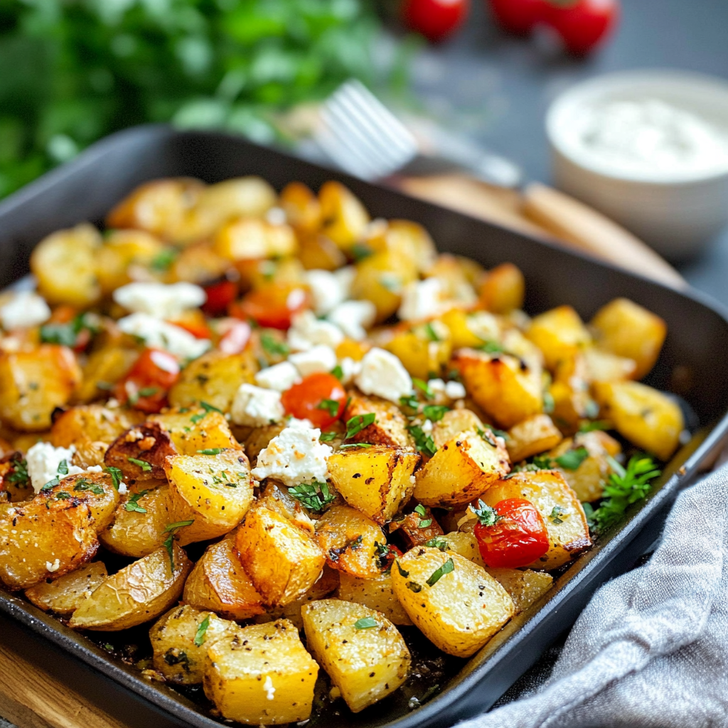 Greek Feta Roast Potatoes The Perfect Delicious Bliss 1 Greek Feta Roast Potatoes The Perfect 1
