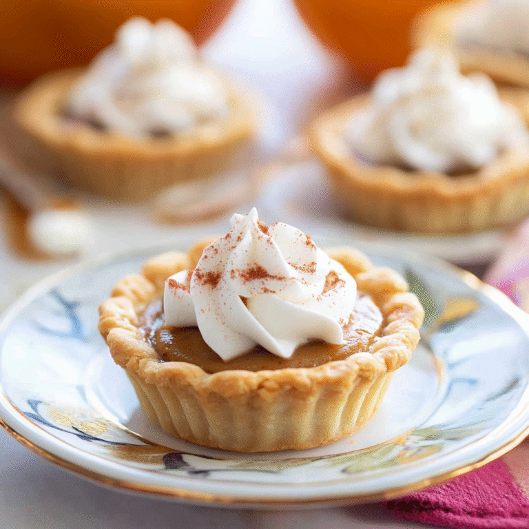 Mini Pumpkin Pies 1
