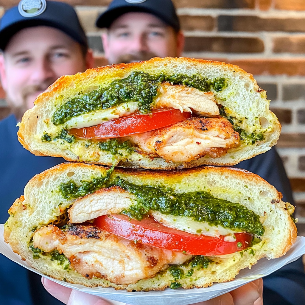 Home 7 Pan Fried Chicken Pesto Sandwich 1