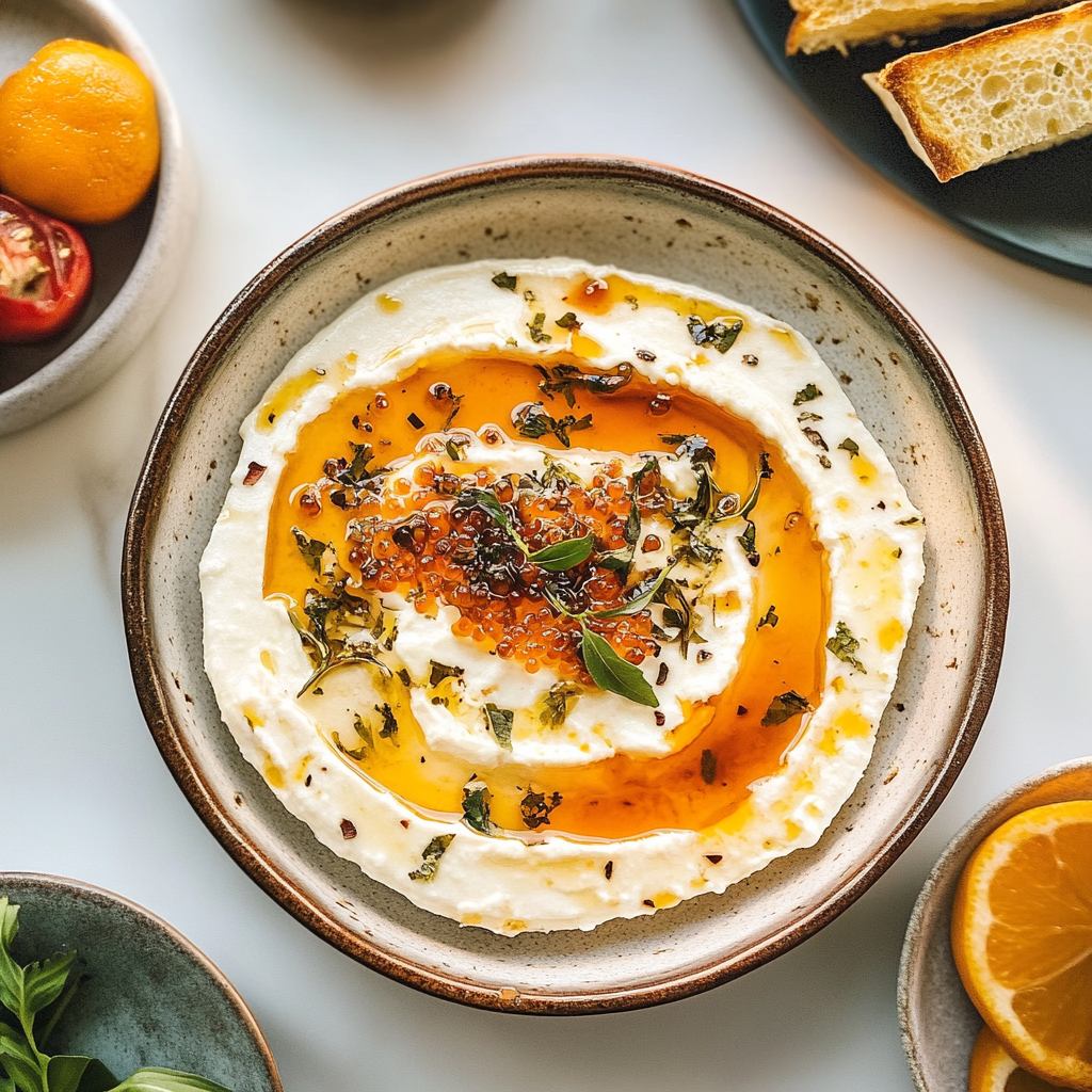 Ricotta Dip With Hot Honey