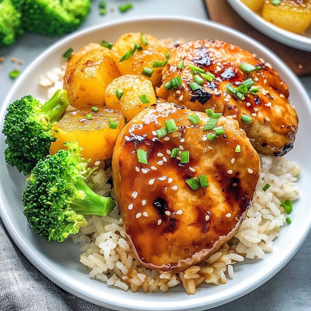 Home 9 Teriyaki Pineapple Chicken Rice Stuffed Peppers 1