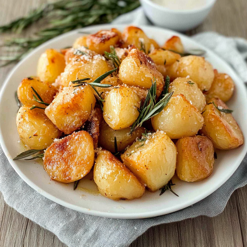 Crispy Garlic Rosemary Roast Potatoes 1