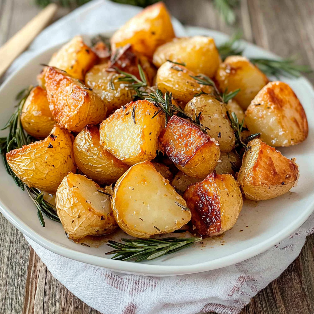 Crispy Garlic Rosemary Roast Potatoes