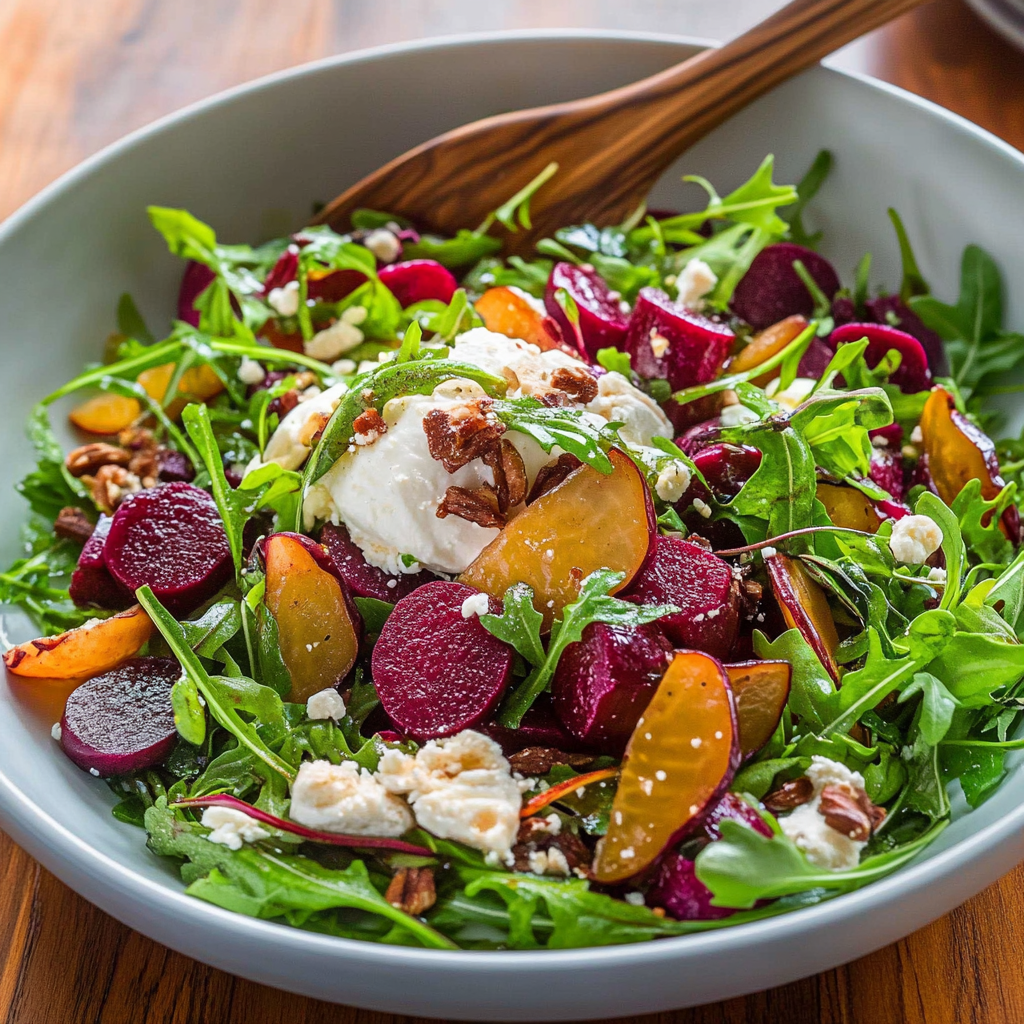 Home 5 beet salad with goat cheese 1