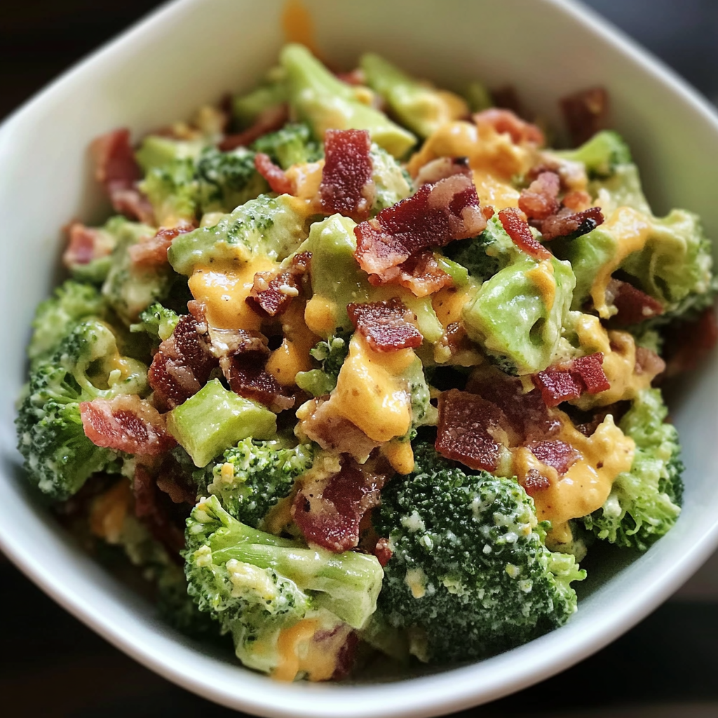 broccoli salad with bacon 1 1