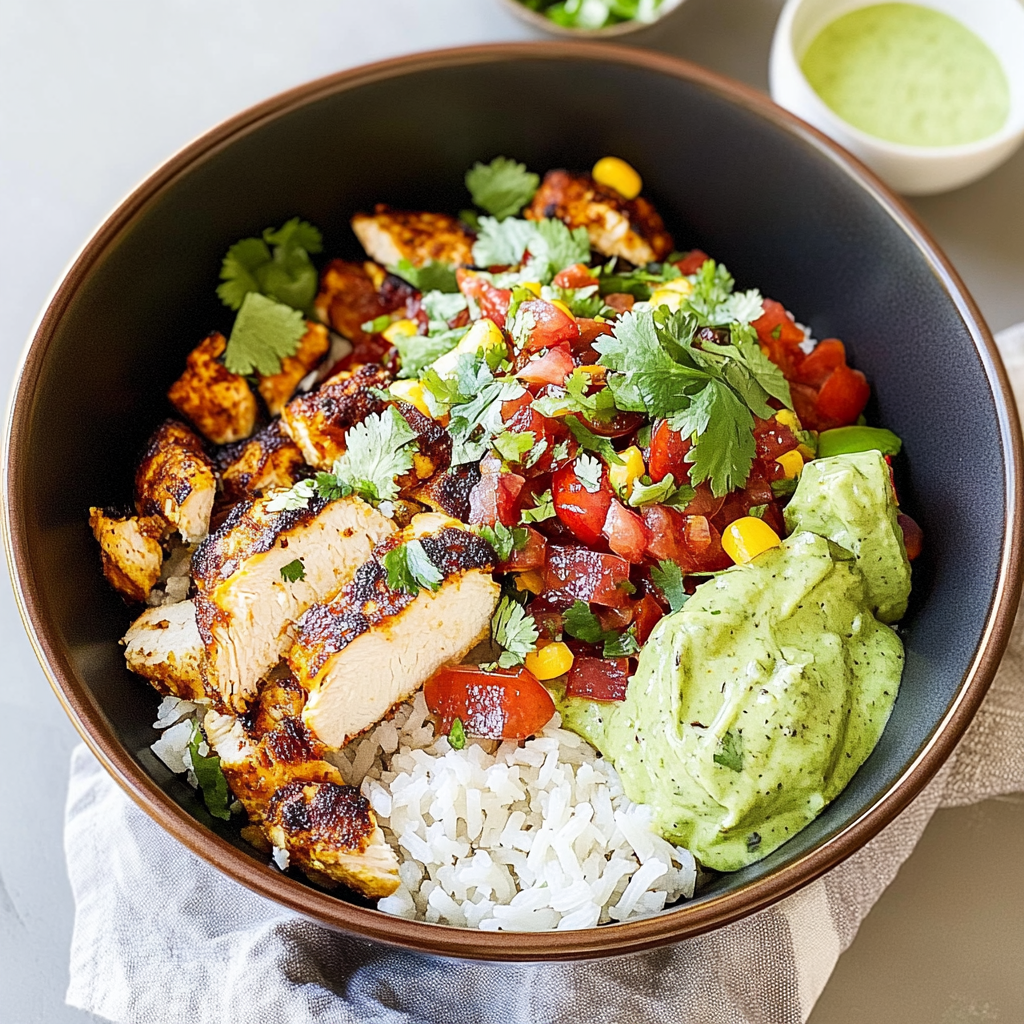 chicken taco bowl
