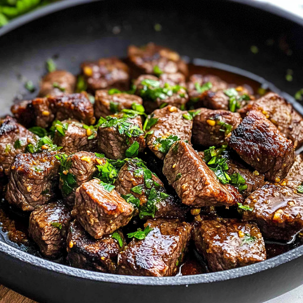 garlic butter steak bites