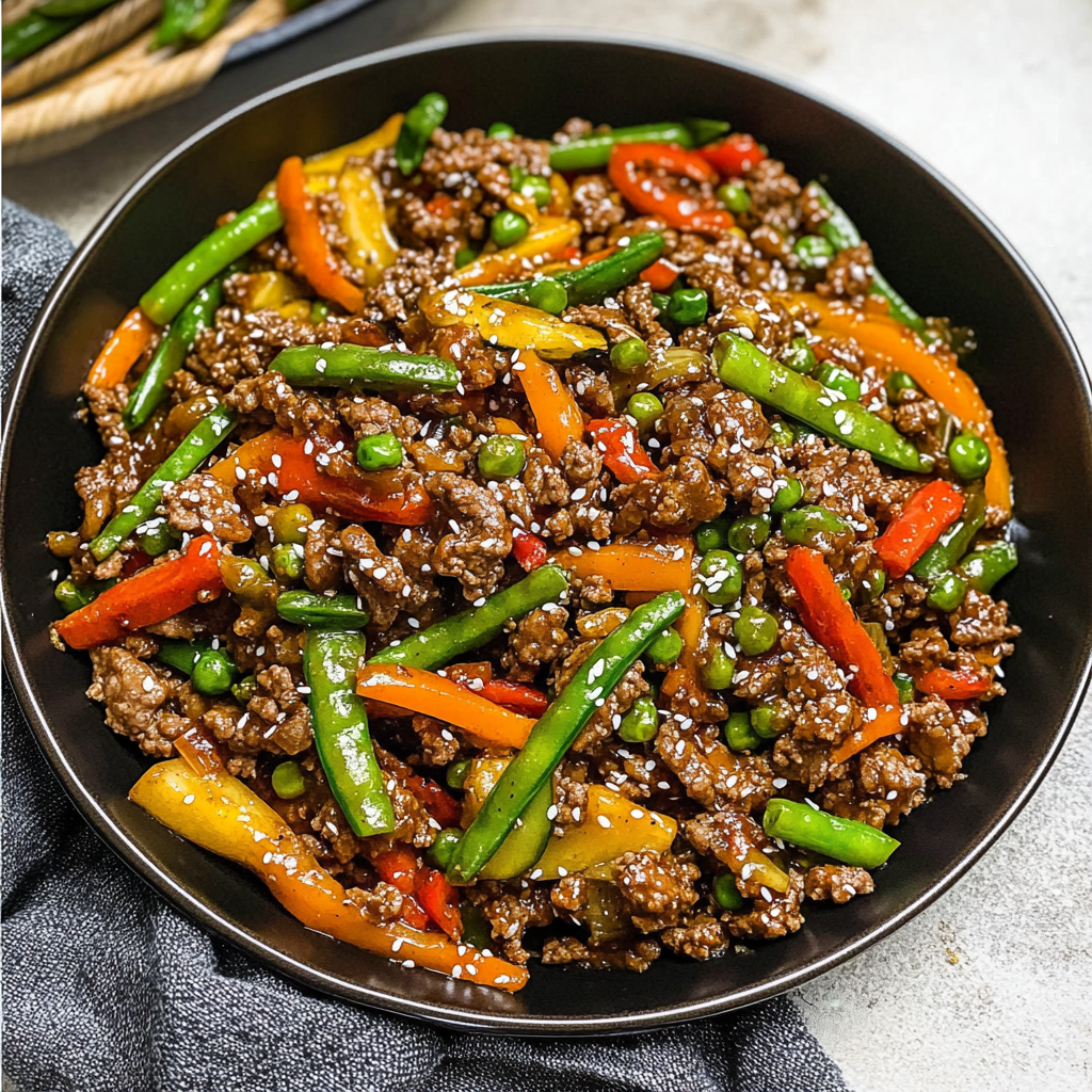 ground beef stir fry