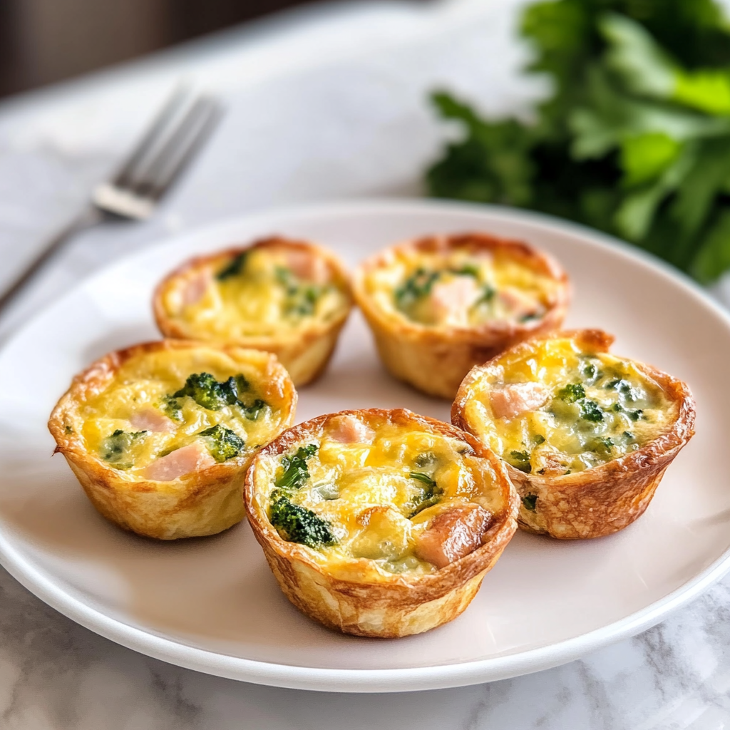 Home 4 mini quiches in muffin tin 1