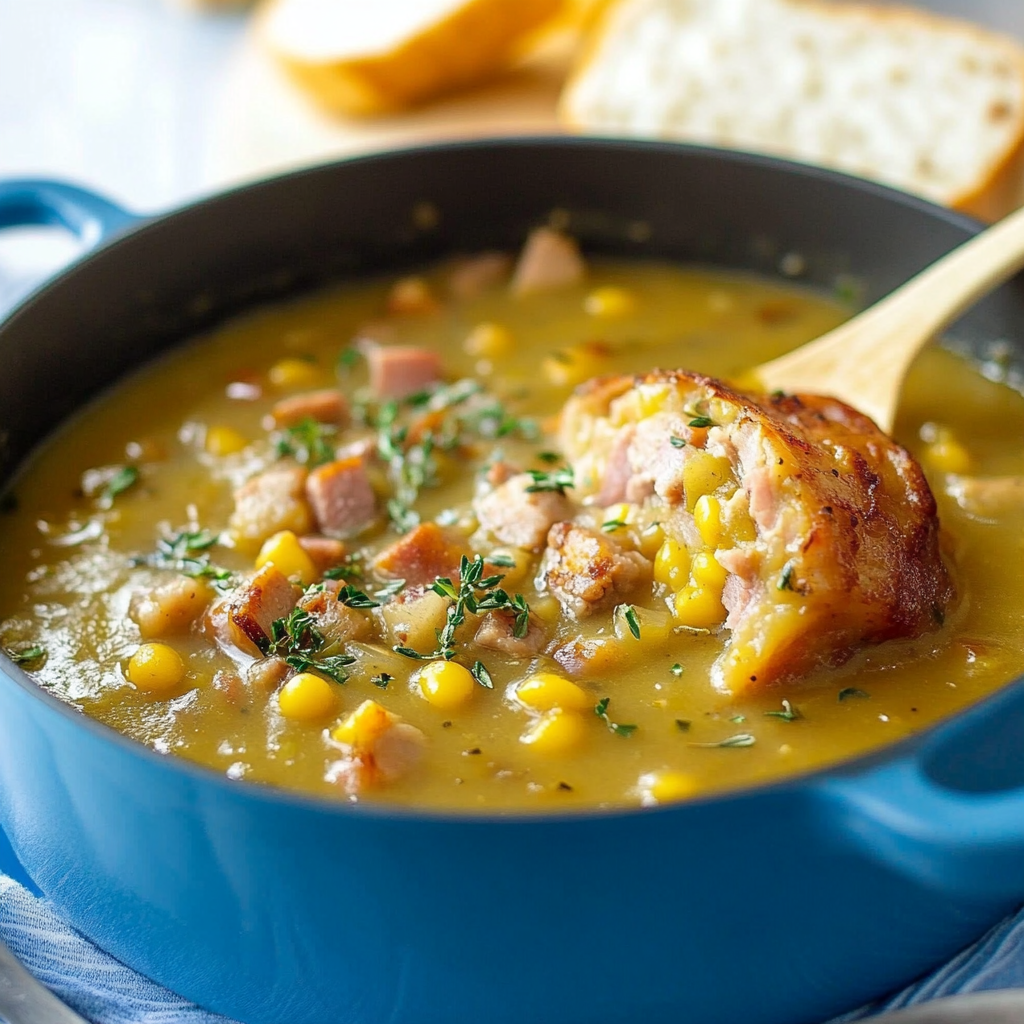 pea soup with ham bone 1