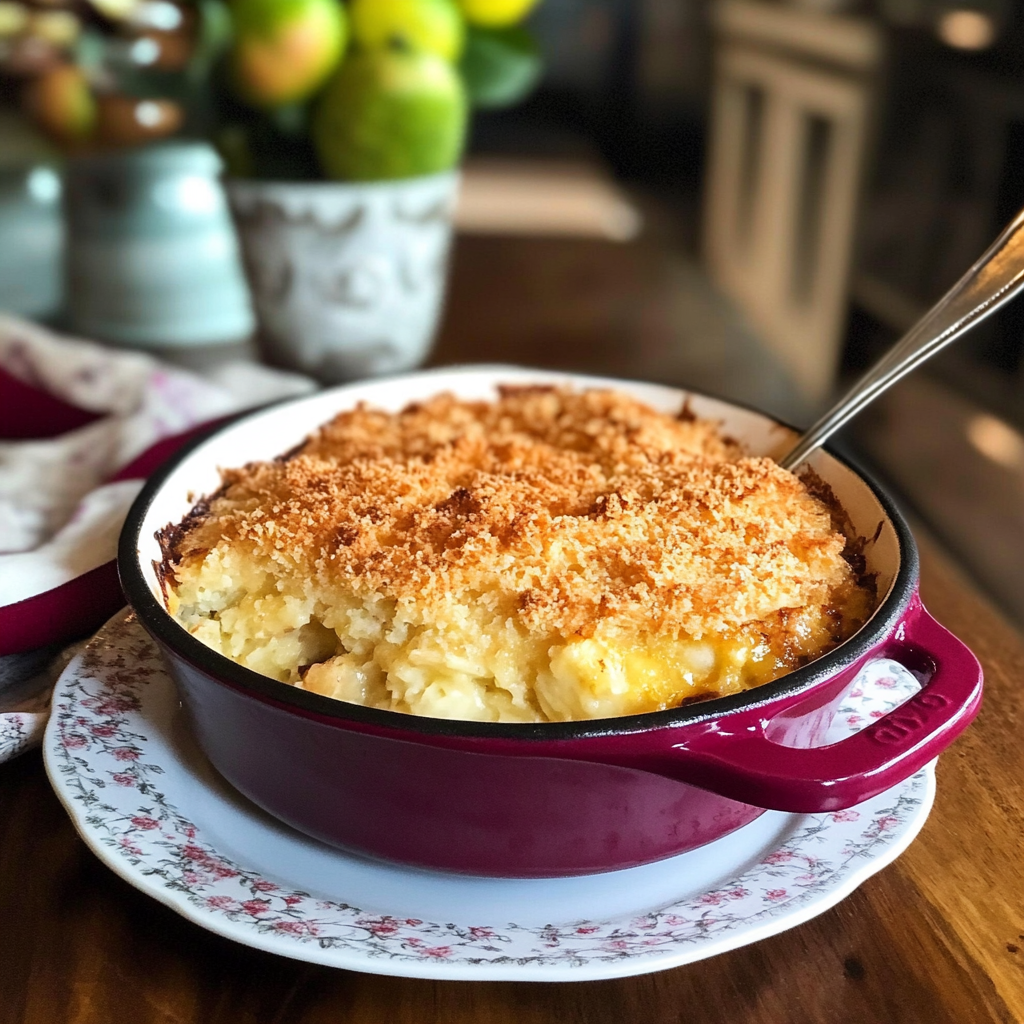 pineapple casserole with ritz crackers 1