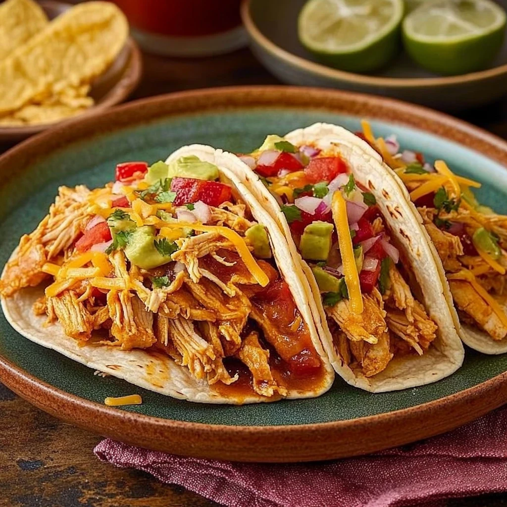 slow cooker chicken tacos image 5