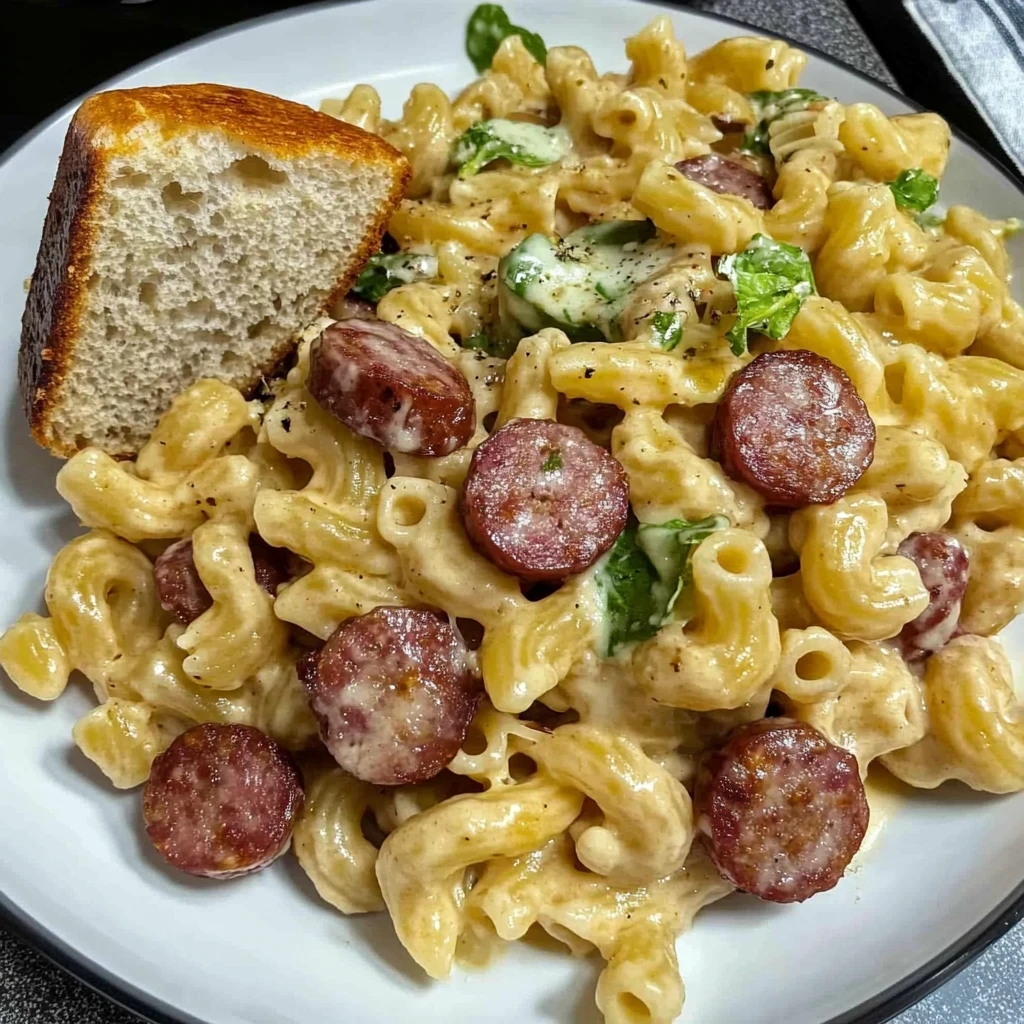 smoked sausage pasta image 5