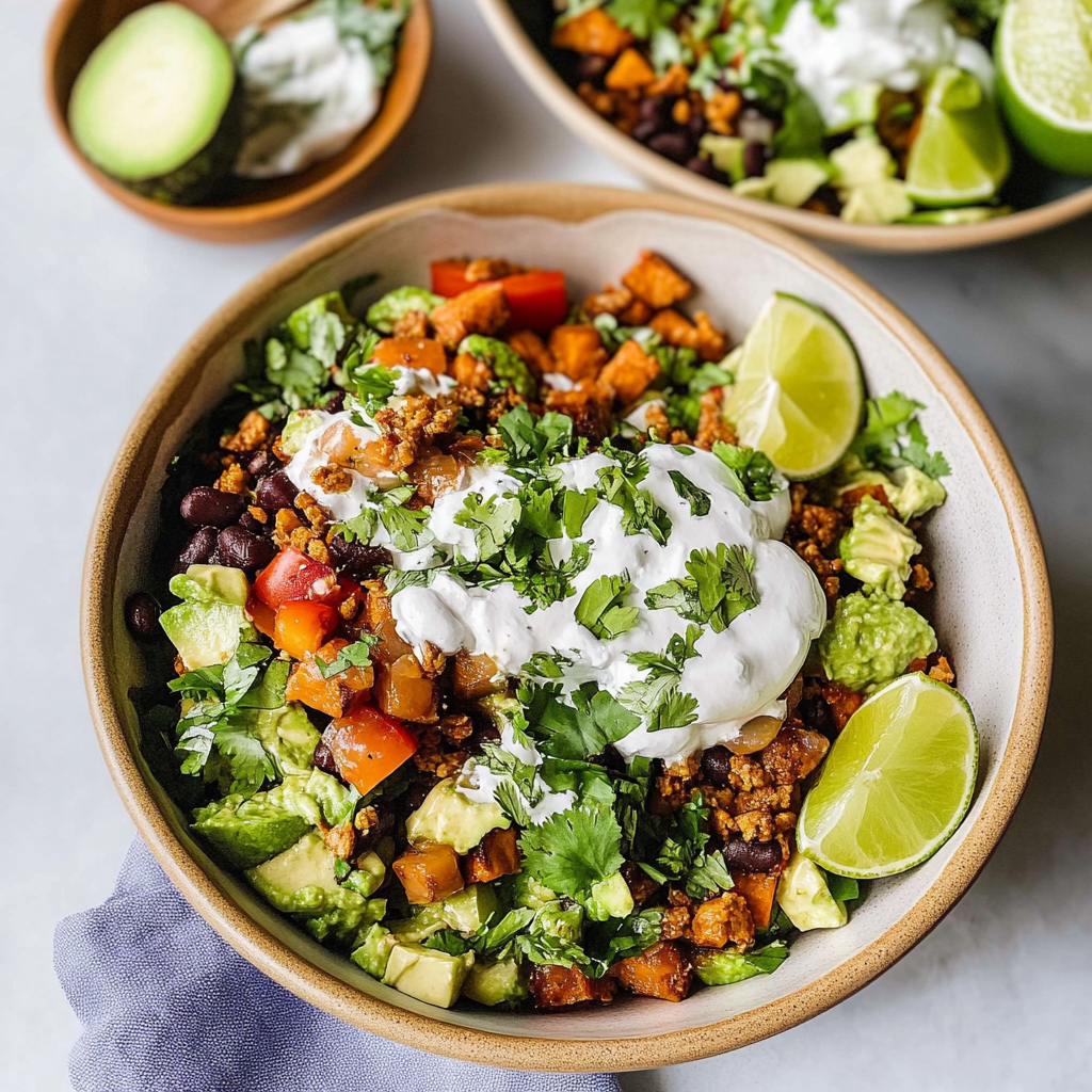 sweet potato taco bowl