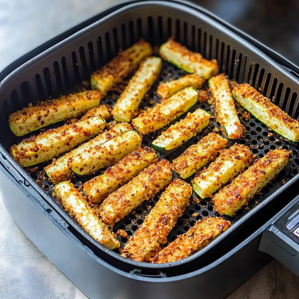 air fryer zucchini fries image 1
