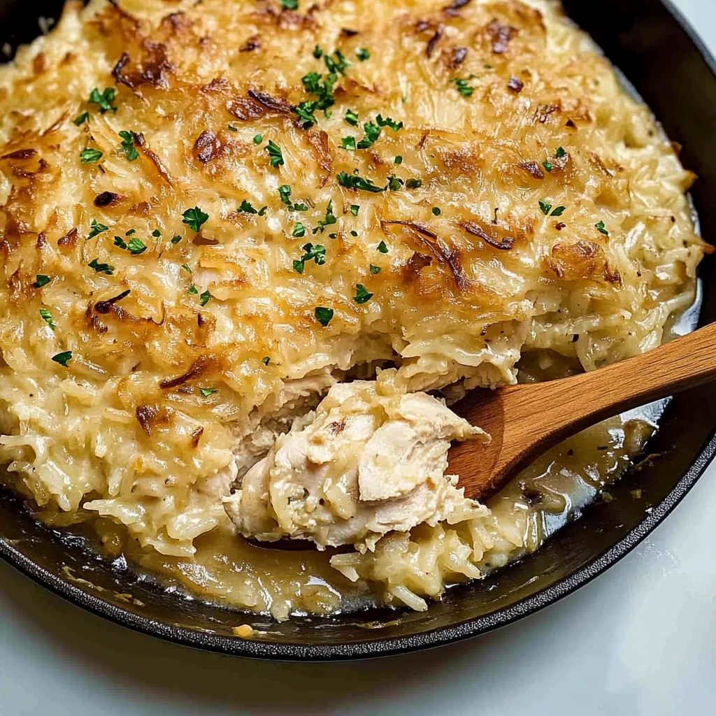 french onion chicken and rice image 3
