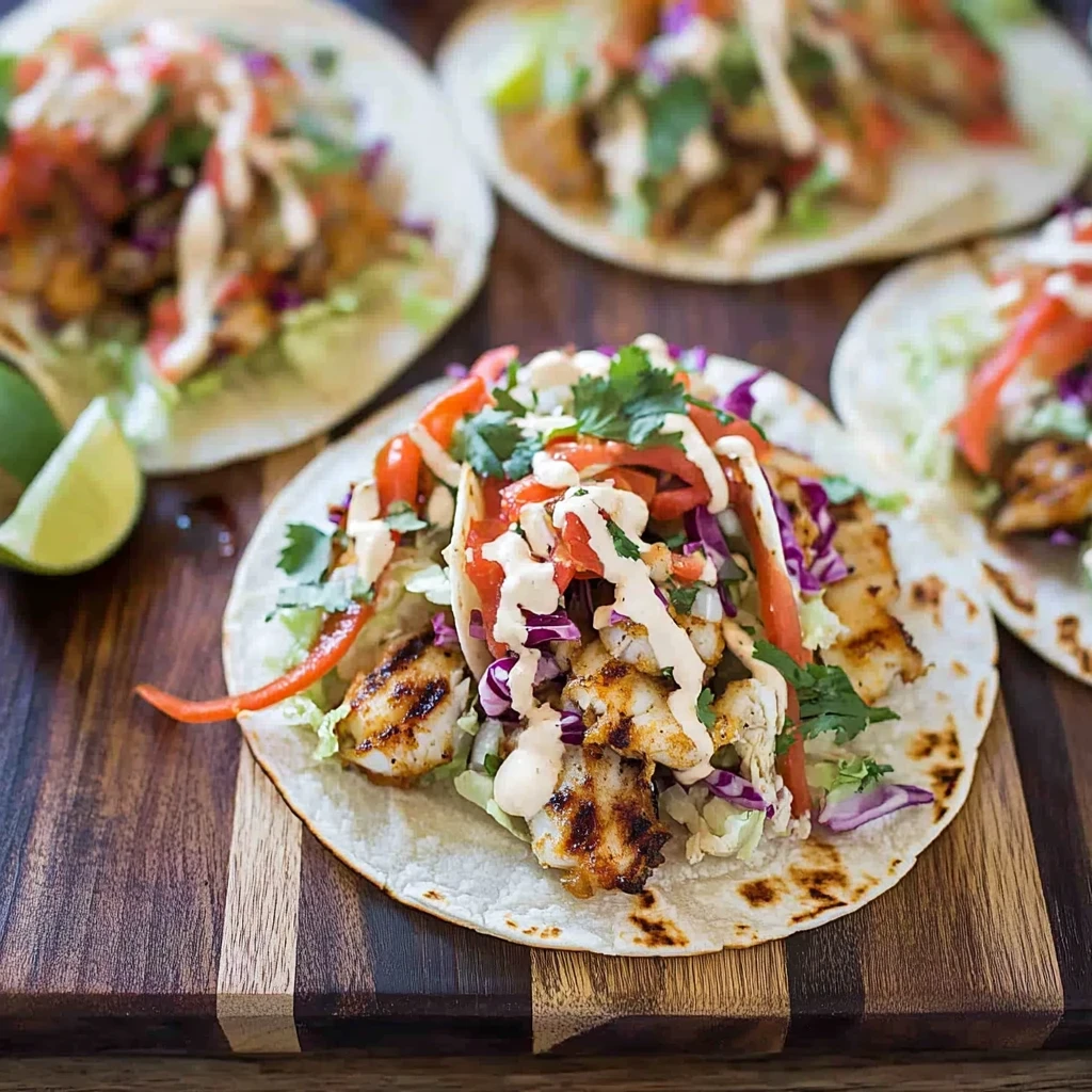 Home 1 grilled fish tacos image 1