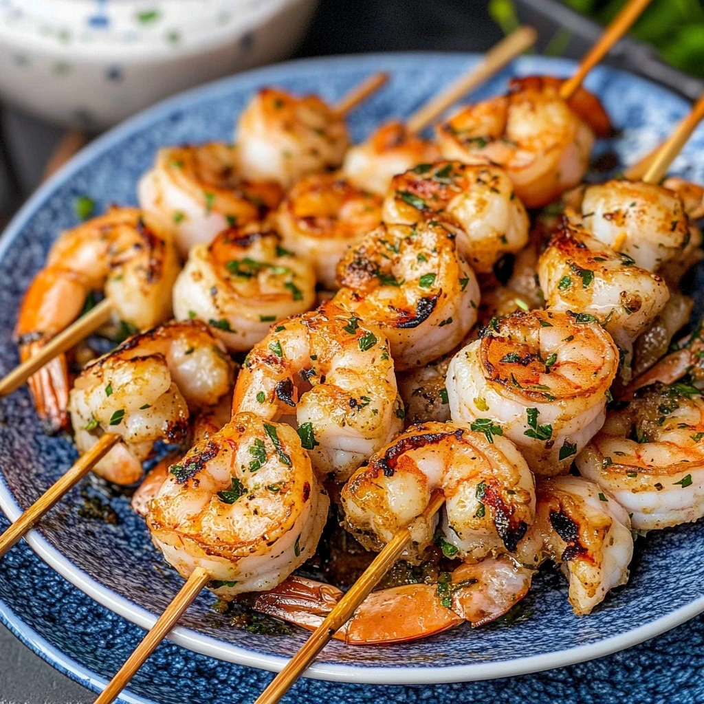 Grilled Shrimp Kabobs Recipe for Summer BBQ 1 shrimp kabobs on the grill image 1