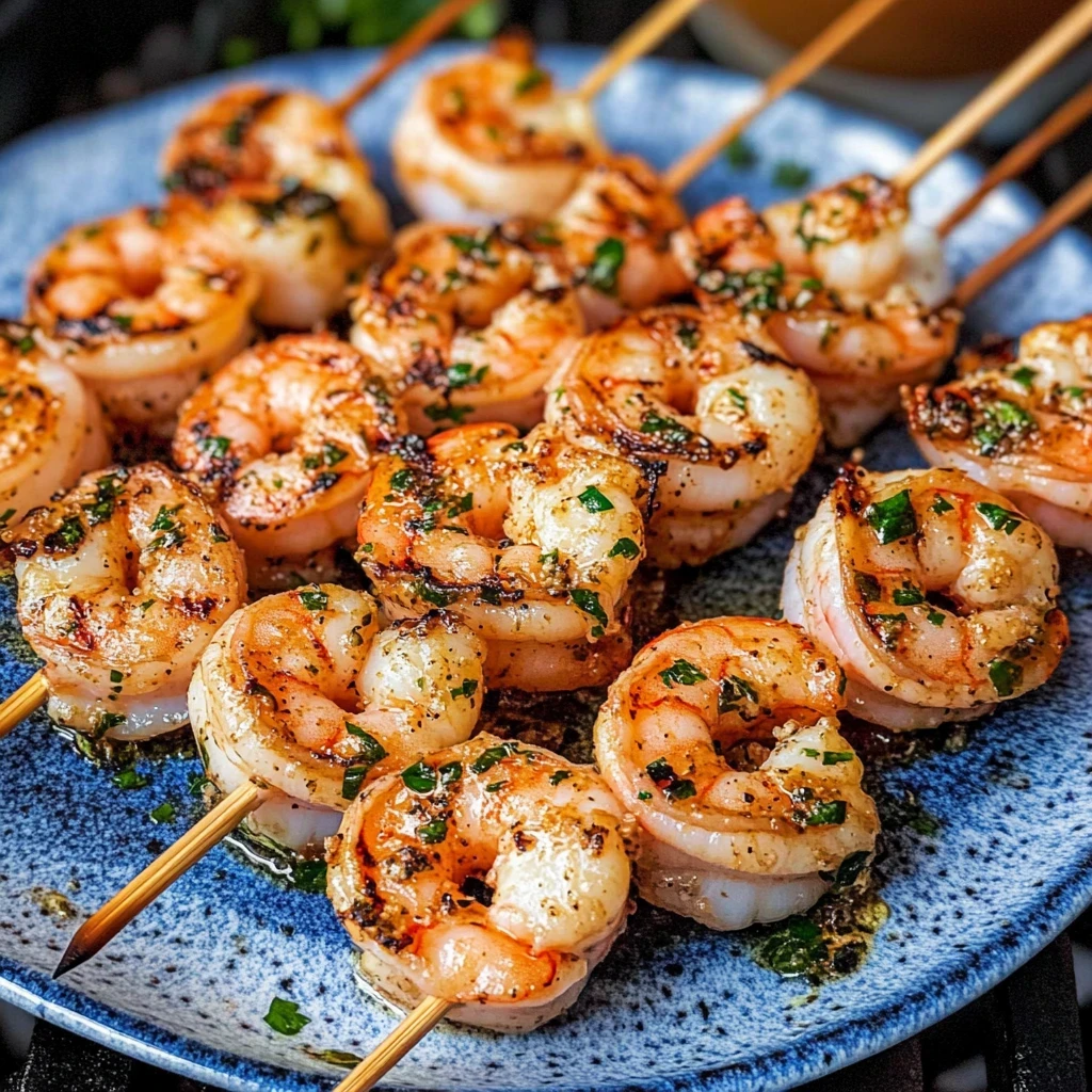 Grilled Shrimp Kabobs Recipe for Summer BBQ 2 shrimp kabobs on the grill image 3