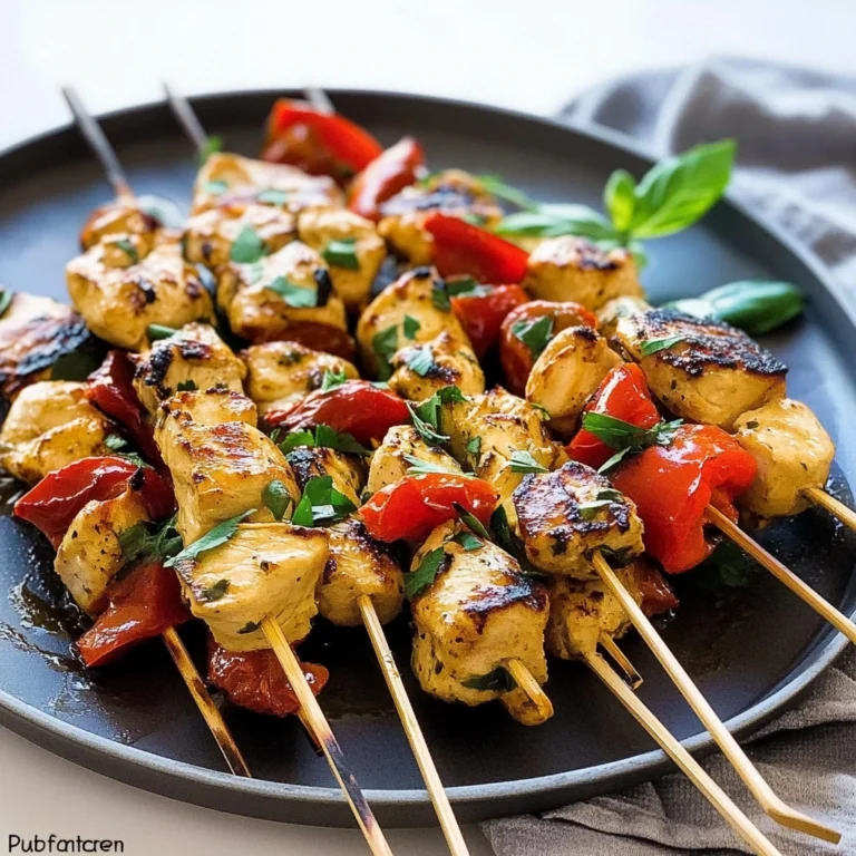 brochette poulet marine image 1