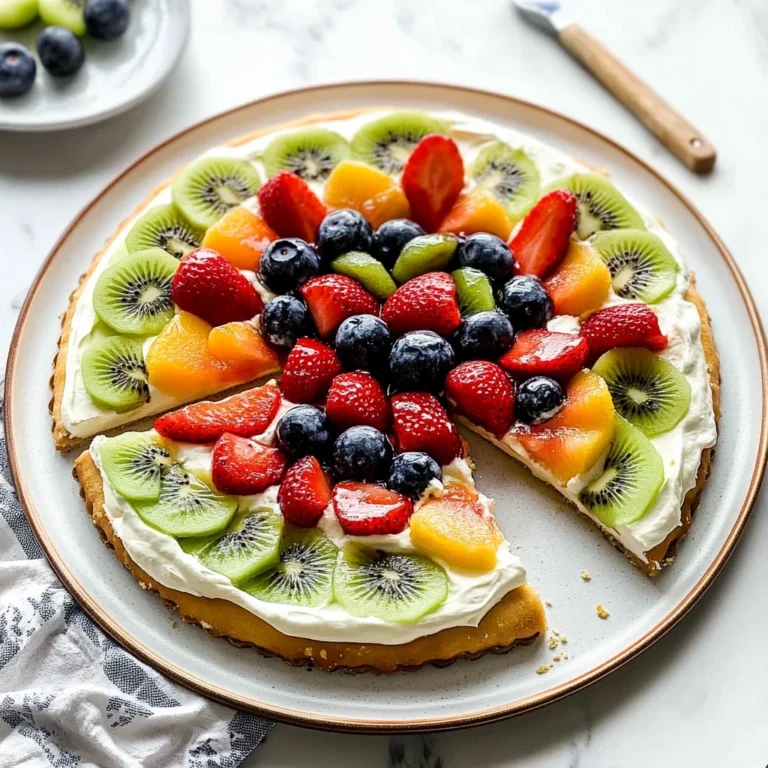 fruit pizza with cream cheese image 1